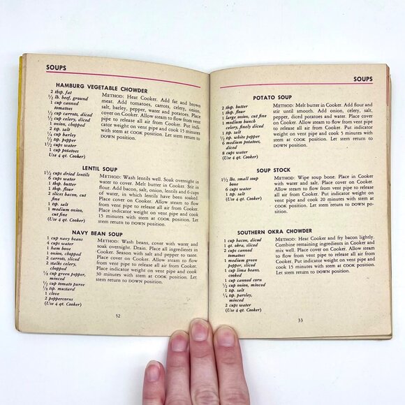 Vintage 1947 Presto Cooker Recipe Book Model 40 Pressure Cooker Manual - Picture 3 of 9